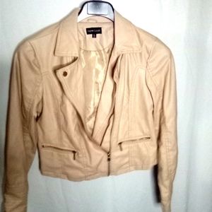 Women's New Look leather bomber jacket